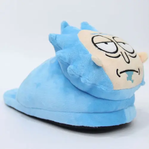 Rick and Mori MEESEEKS/Хлопковые плюшевые тапочки Теплая обувь для косплея с героями