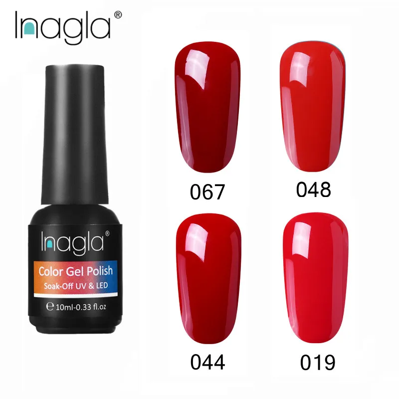 

Inagla набор гелевых лаков все для маникюра! Полупостоянная 10 мл Vernis верхнее пальто УФ светодиодный гель Лаки био-Гели Soak Off ногтей художествен...
