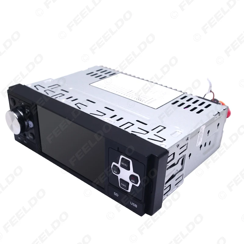 FEELDO 4 дюйма 1DIN ISO Автомобильный мультимедийный плеер с Mp3/Mp4/Mp5 поддержкой USB, SD карт памяти, резервная Bluetooth Камера Функция получаете: Камера#4492+ 3234