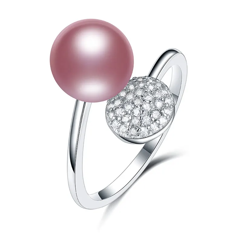 Мода Ювелирные изделия из жемчуга Роскошные Кольца 100% настоящий натуральный