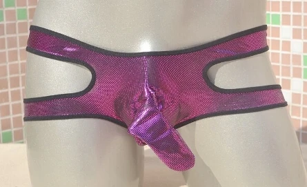 rose red Сексуальное мужское трехмерное нижнее белье, боксеры с мужским бандажом, большой карман для пениса, трусы - Цвет: rose red