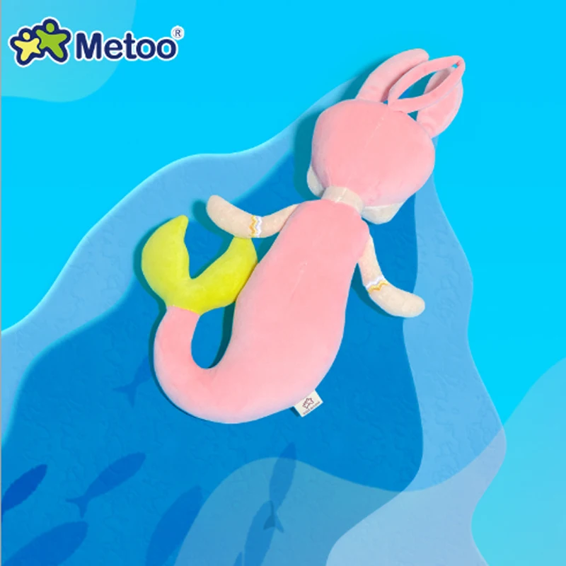 Новейшие плюшевые игрушки Metoo Русалка Ангела куклы в коробке мечтательный