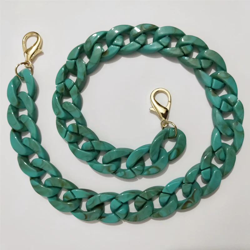 06 IKE MARTI 1 шт. 60/120 см акриловой смолы цепи для accessorieshandiy Для женщин Пластик кошелек цепи ремни для Сумки - Цвет: 06