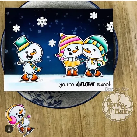 TPP милый Детский Снеговик Детские прозрачные резиновые штампы/Детские штампы и