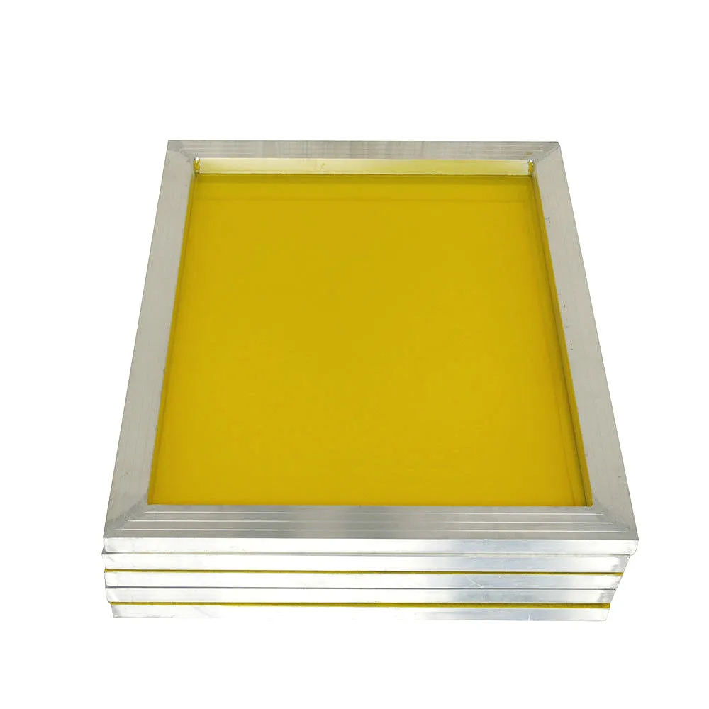 

5Pcs/pack Reusable Aluminum Silk Screen Printing Frame 27x39cm with 120T 300 TPI Mesh Yellow for Making Stencil