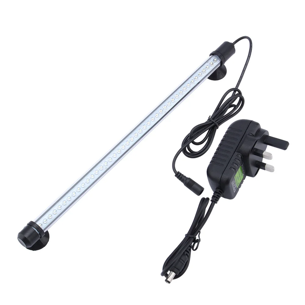 White 42LEDs Аквариумный светильник светодиодный Водонепроницаемый садок для рыбы светильник 18/30/42/57/69 светодиодный s подводный Aquario с регулируемой яркостью Декор Светильник Инж - Цвет: White 42LEDs