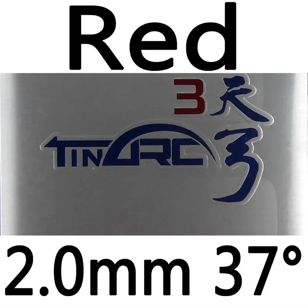 red 2.0mm H37 DHS TinArc 3 Пипса-в настольном теннисе PingPong резиновая с высокой эластичной губкой для ракетки крытые спортивные ракетки - Цвет: red 2.0mm H37