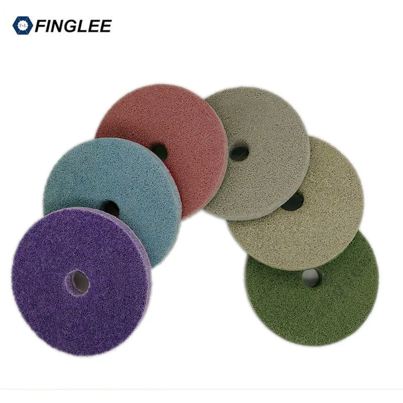FINGLEE 4 &quotдюймов 6 шт./компл. 100 мм терраццо гранит бетон фарфор губка полировки