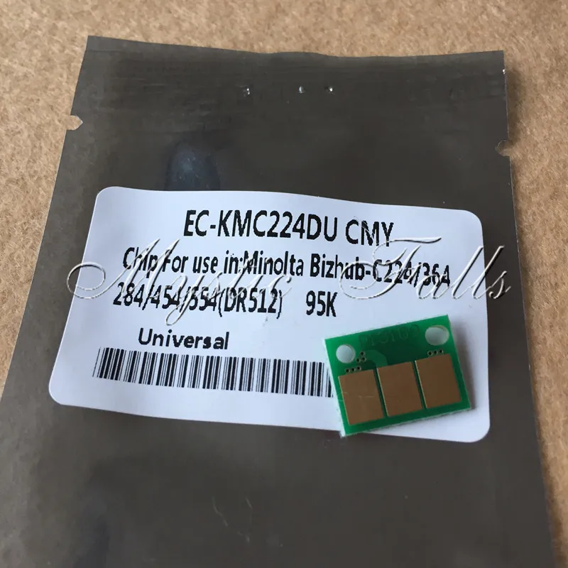 100X DR512 C454 C554 блок формирования изображения в барабане чип сброса для Konica Minolta Bizhub