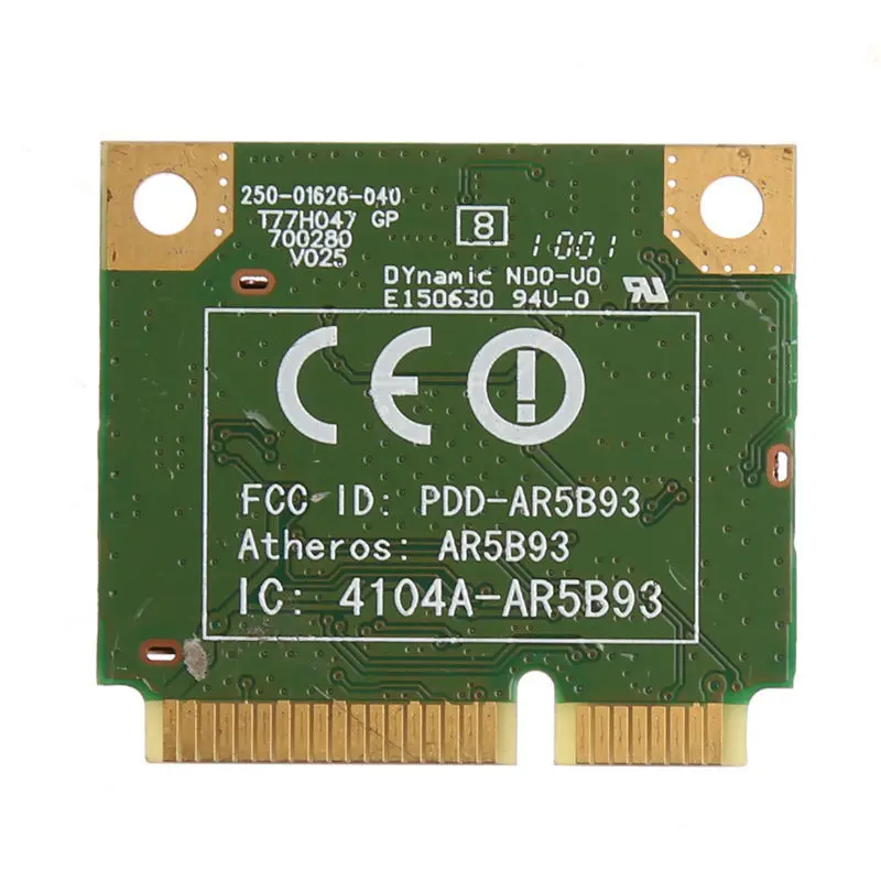 Карта для Atheros AR5B93 AR9283 Mini PCI E Беспроводная Wlan Wi Fi карта с половинной высотой dell sony samsung|Сетевые карты| |