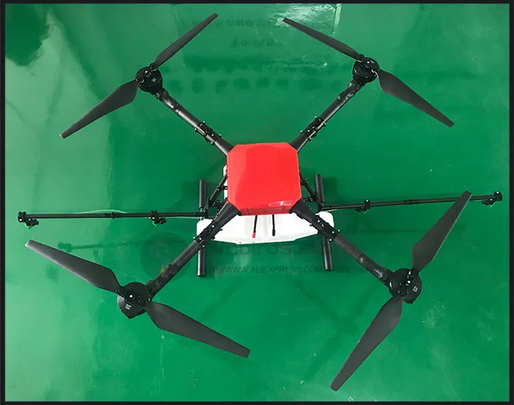 YRX410 10L Квадрокоптер сельскохозяйственное распыление водонепроницаемый беспилотный зонт складной Интеллектуальный автономный режим RTF версия - Цвет: mode B red