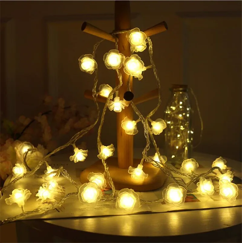 

Chicinlife 10Pcs Flower LED String Light Warm Light Night Lamp Hanging Valentine's Day Party Wedding Decoration Supplies