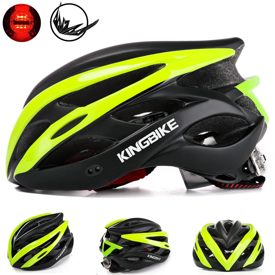 KINGBIKE велосипедный шлем матовый черный сверхлегкий MTB In-mold велосипедный шлем с козырьком дышащий дорожный горный открытый велосипедный шлем