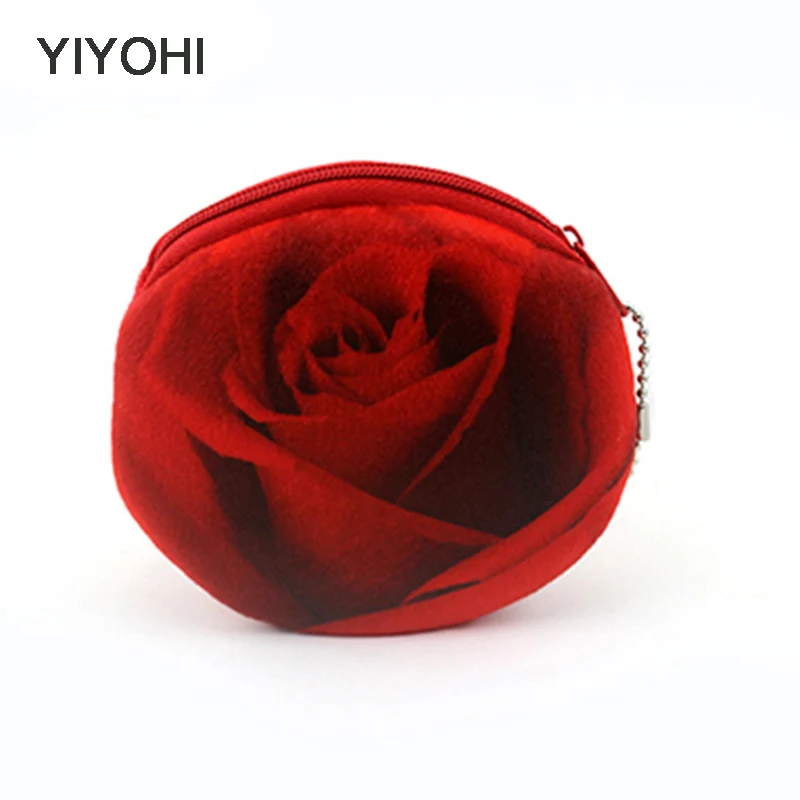 6 видов стилей 3D цветок розы для женщин и детей девочек хлопковые кошельки