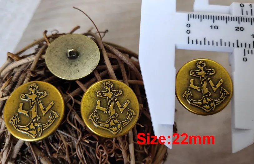 Пуговицы из высококачественной бронзы в стиле ретро длиной 15 мм 10 шт. | Дом и сад