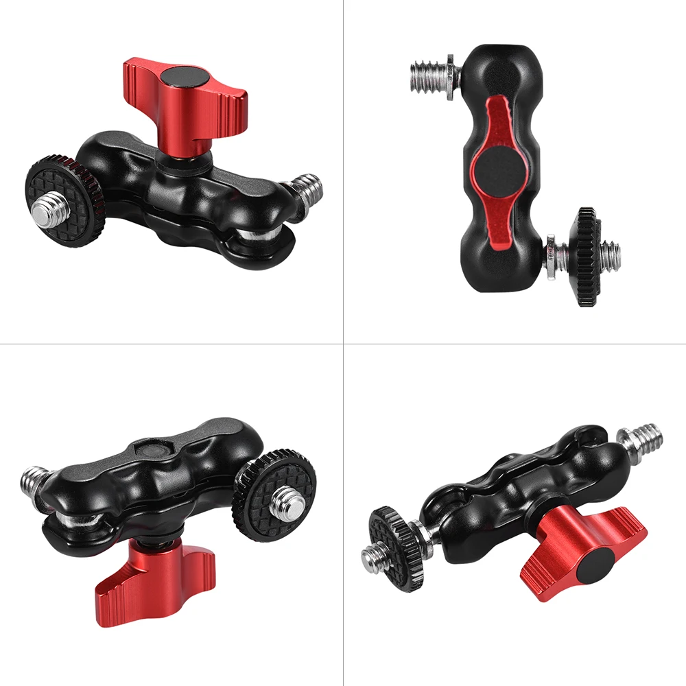 Andoer Кронштейн адаптер многофункциональная двойная шаровая Головка с башмаком и