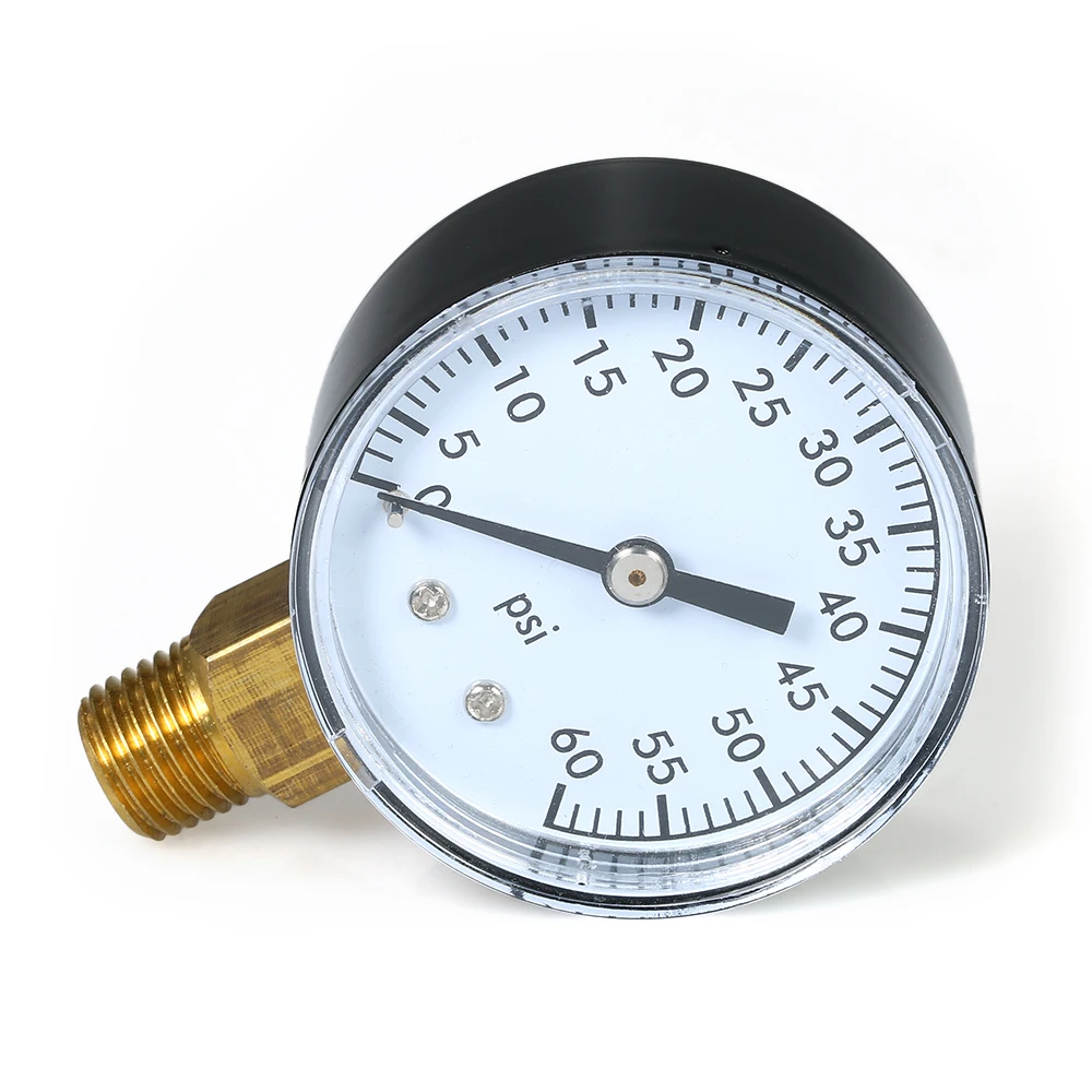 Механический манометр 1/4 дюйма NPT 0 ~ 60psi измерительный прибор для компрессора