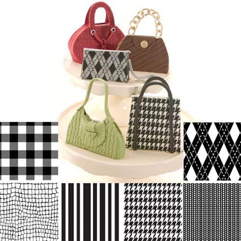 Набор из 6 тканевых текстурных листов набор для печенья текстурный коврик