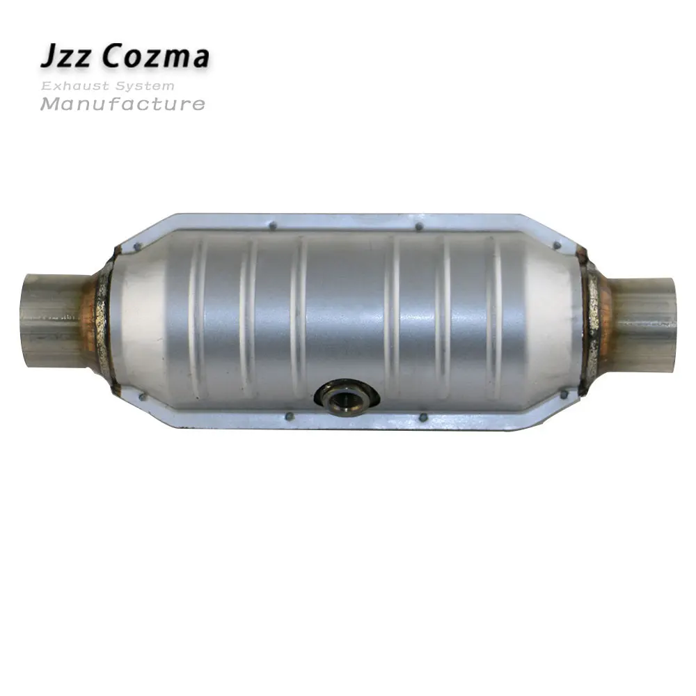 

JZZ Universal car Euro 2 standard 400 cell metal coated catalytic converter replacement parts for exhaust about 2.6'' 3.2''