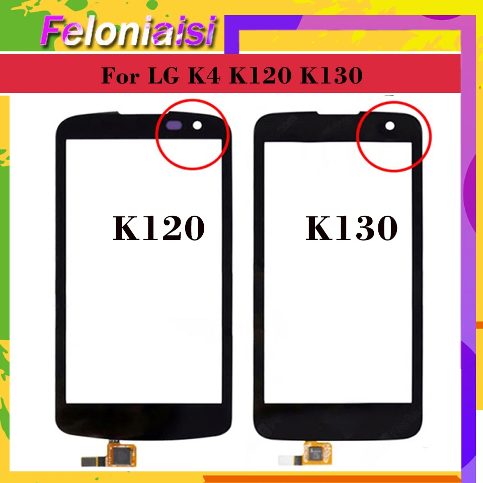 Сенсорный экран для LG K4 K120 K121 K120E K130 K130E сенсорная панель с дигитайзером переднее