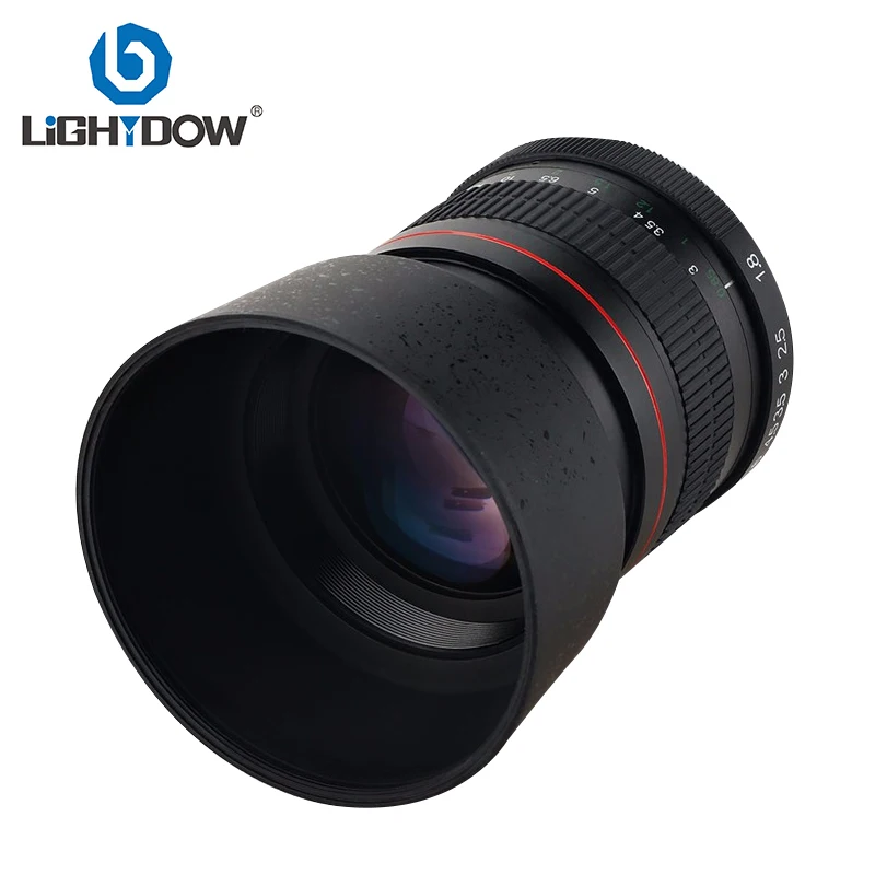 Lightdow 85 мм F1.8-F22 ручной фокус портретный объектив камеры для Canon EOS 550D 600D 700D 5D 6D 7D 60D DSLR камера s