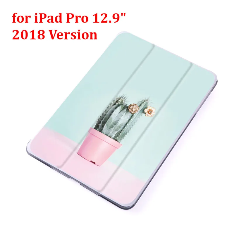 for pro 12.9 2018 Флип-чехол для планшета с принтом, для iPad Pro 9," 10,5" 1" 12,9" из искусственной кожи, складной чехол-книжка для планшета - Цвет: for pro 12.9 2018