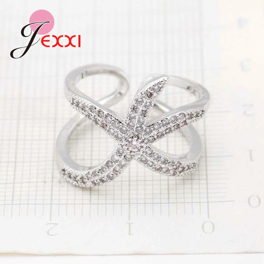 Высокое качество серебро 925 пробы геометрическая форма прозрачный кристалл