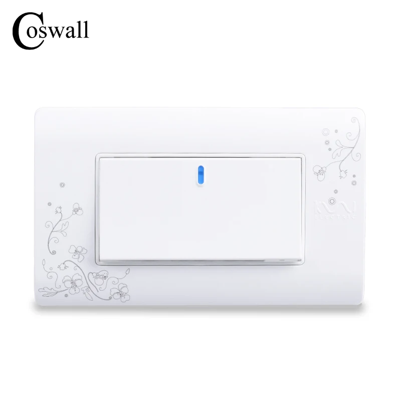 Выключатель COSWALL настенный переключатель-прерыватель белого светильник 1