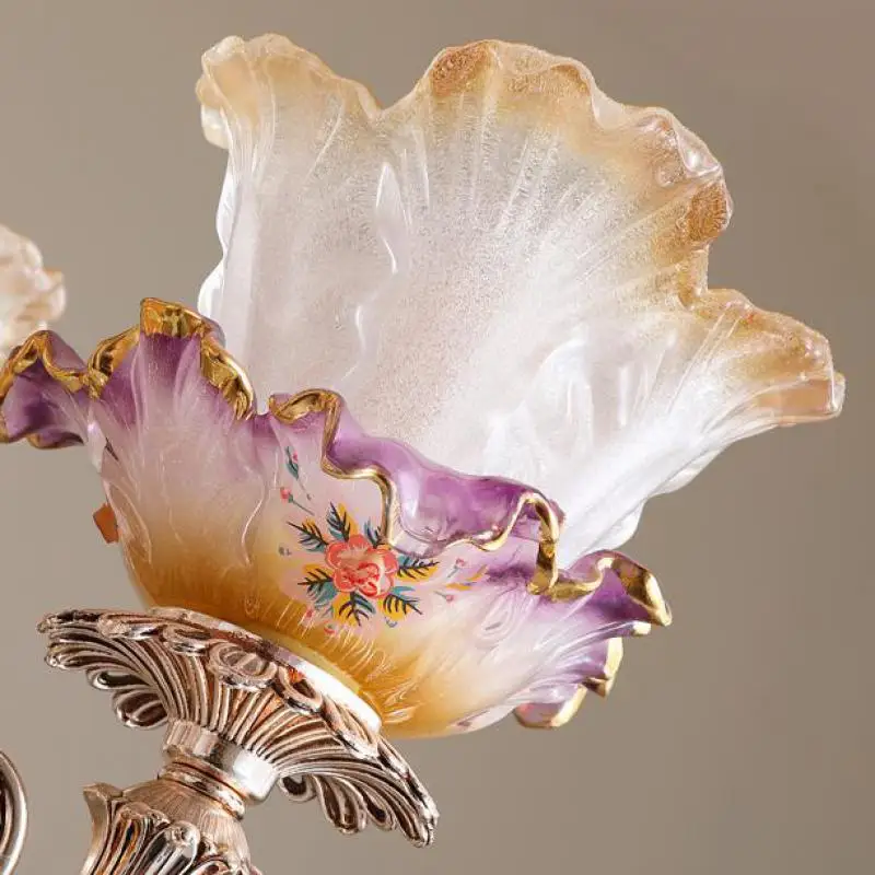 Вилла французские люстры дуплексные лампы для гостиной Европейский