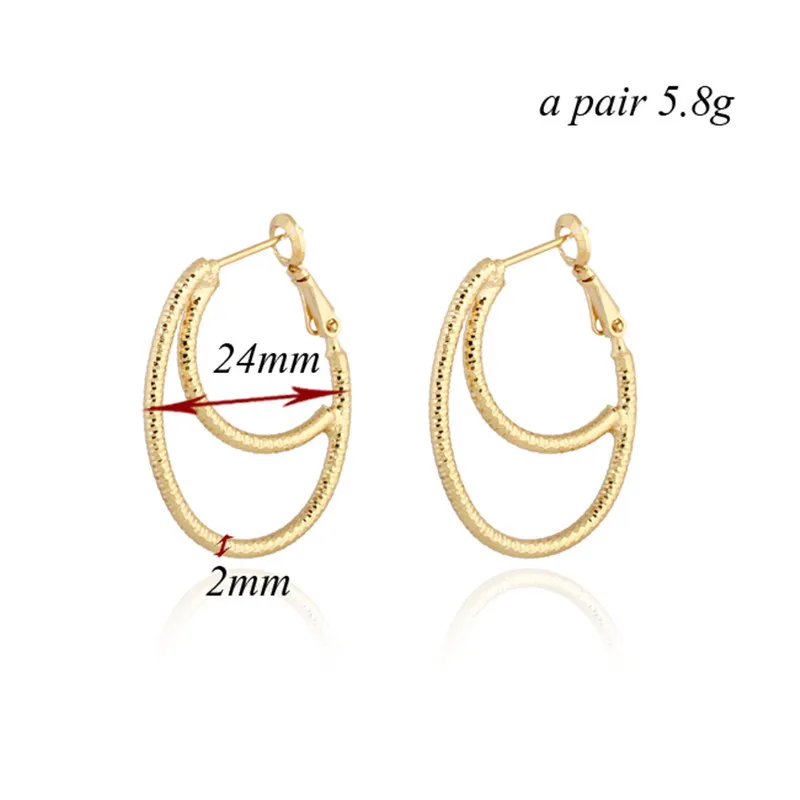 Ifreewill Металл женщина большой обруч серьги модные роскошные круг Луны Форма 2017