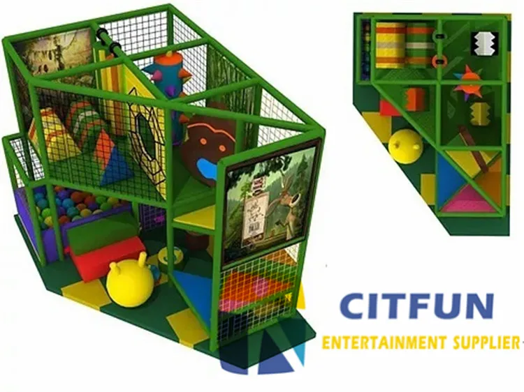 Сертифицированное CE оборудование для маленькой крытой игровой площадки