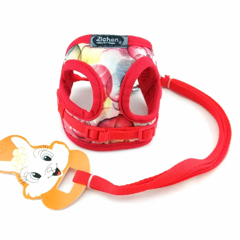 Регулируемая шлейка для собак нейлоновый Воздухопроницаемый поводок маленьких