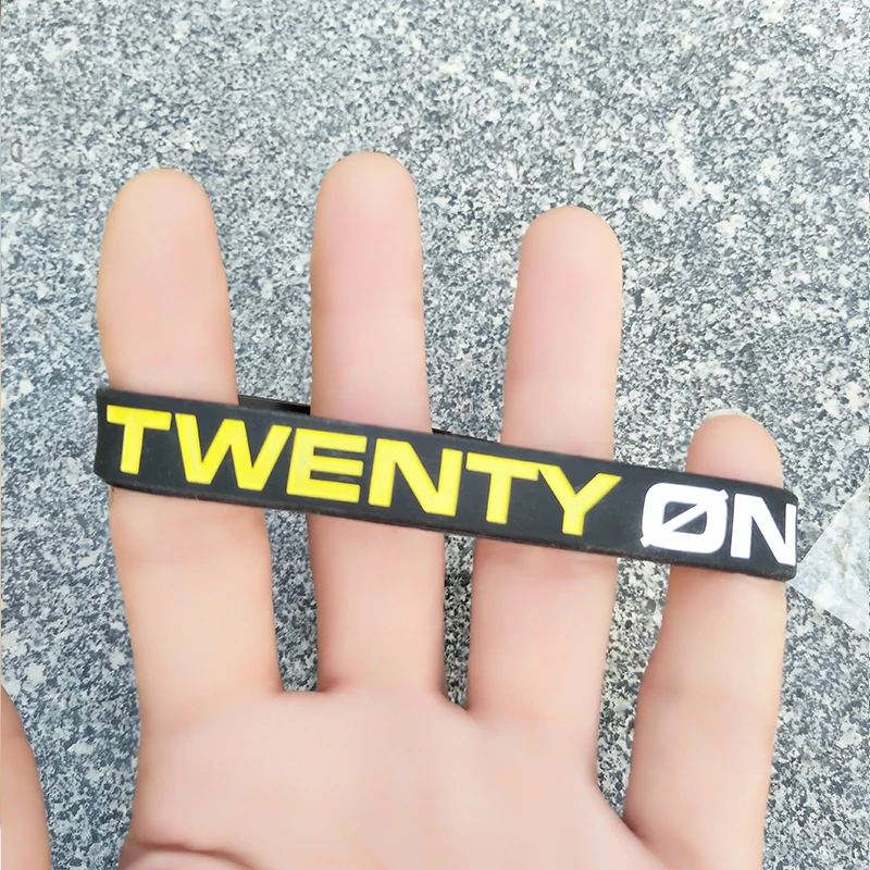 5 шт./лот рок группа Twenty One Pilots силиконовый резиновый браслет наручный 1 дюймов