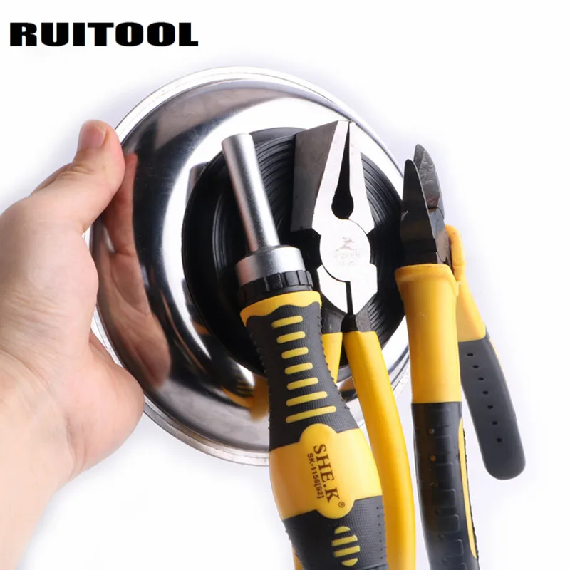 Магнитный Лоток RUITOOL 3 &quot/4&quot/6 &quot круглый лоток для винтов автомобильных деталей