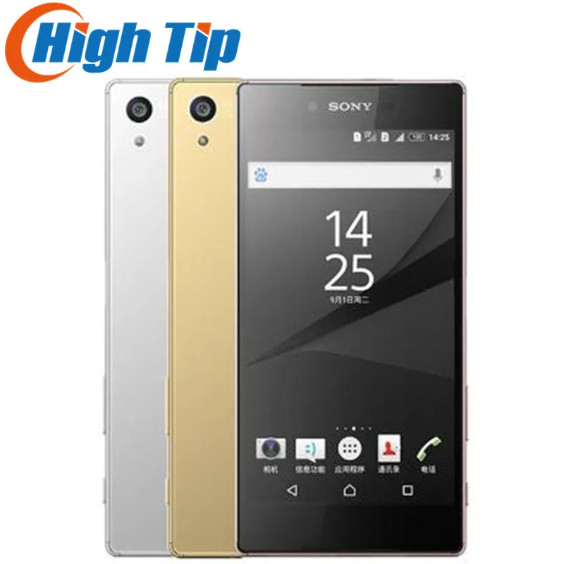 Разблокированный Оригинальный сотовый телефон Sony Z5 Premium с двумя Sim картами E6883 Z5P 4G