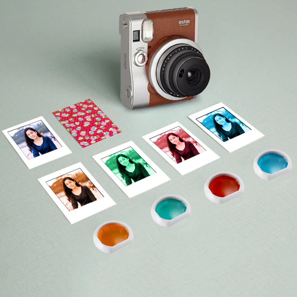 Набор аксессуаров Neewer 56 в 1 для Fujifilm Instax Mini 90 (коричневый) регулируемый