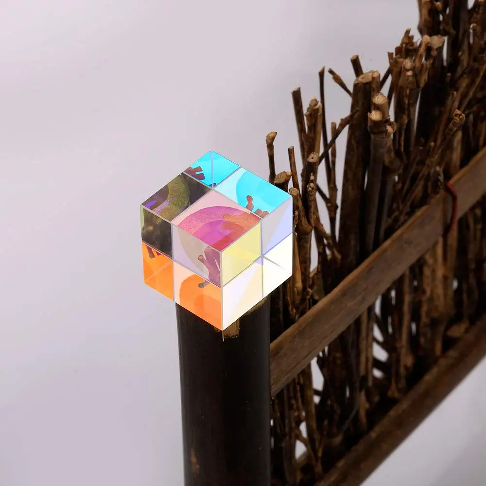 10 шт. 2X2X2cm кубическая Призма дефектный крест дихроический зеркальный