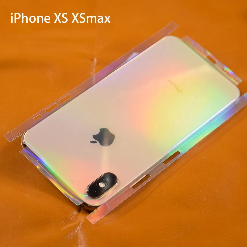 Градиентные прозрачные декоративные наклейки Aurora для iPhone XSmax XS MAX X|Защитные