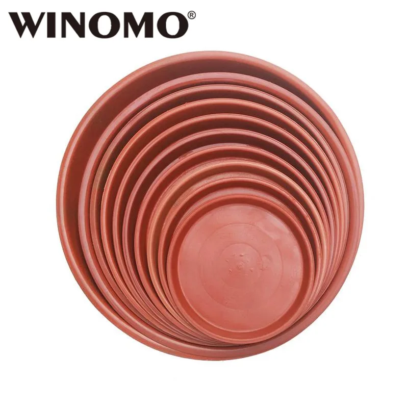 WINOMO 10 шт. пластиковый цветочный горшок поддон 5 размеров цветочный горшок блюдце для мясистости Садовые принадлежности для балкона