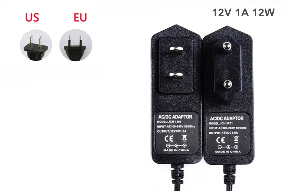 AC100V-240V для DC12V 1A 2A 3A 5A 6A 8A 10A Питание адаптер трансформатор Зарядное устройство конвертер для 2835 5630 5050 Светодиодные ленты светильник