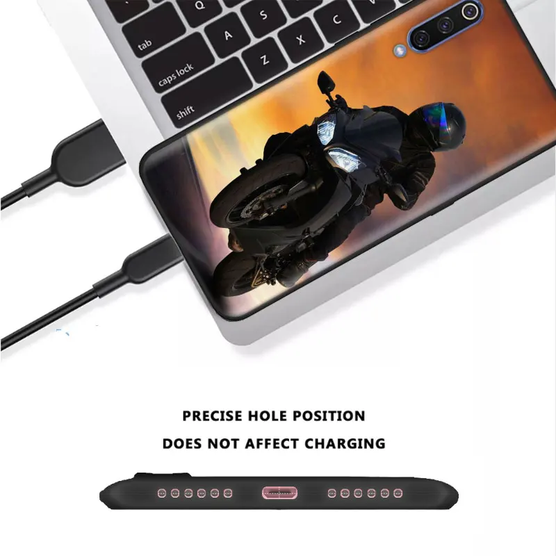black soft case for xiaomi redmi note 9 8t 9t 8 9s 10 pro redmi 9 9a 9c phone cover moto cross motorcycle sports silicone shell free global shipping