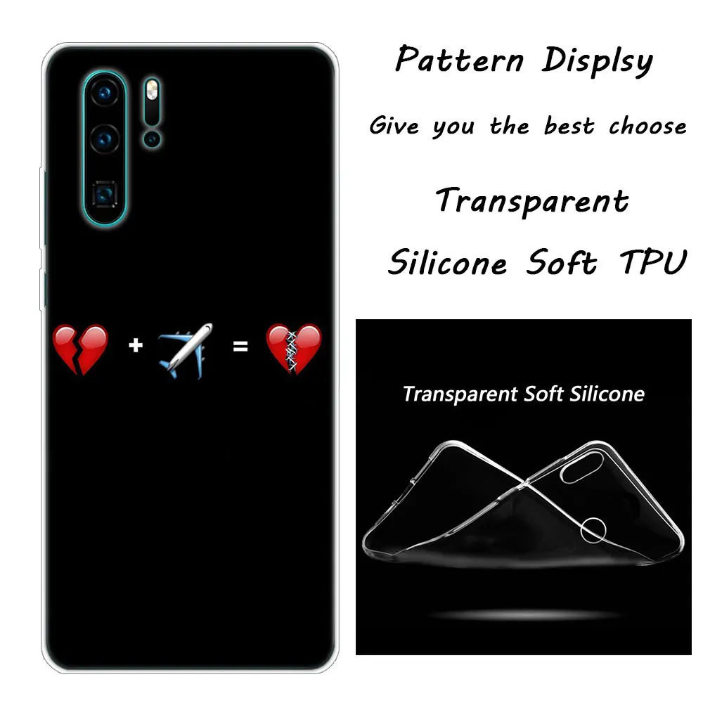 Силиконовый чехол для телефона с рисунком самолета для huawei P30 P20 Pro P10 P9 P8 Lite P Smart Z Plus NOVA 3 3i - Цвет: 008