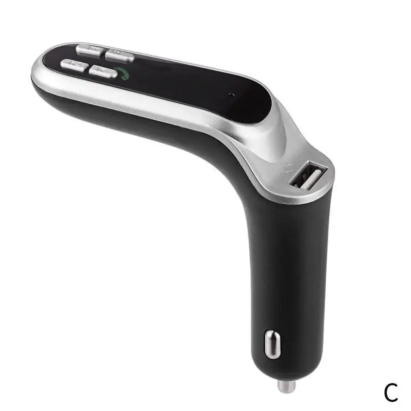 C Silver Беспроводной fm-передатчик модулятор Автомобильный Bluetooth комплект G7 более быстрое зарядное устройство обновление до C8 Aux модулятор MP3 Handsfree автомобильный музыкальный плеер - Название цвета: C Silver