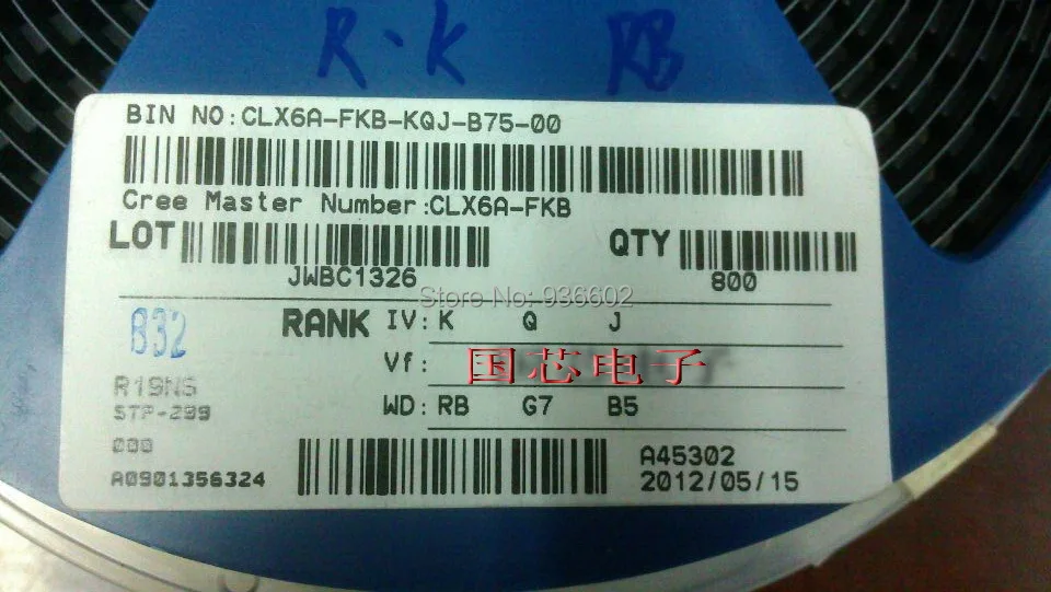 CREE PLCC6 3 в 1 SMD LED полноцветсветодиодный 3535 RGB CLX6A FKB наружный полноцветный