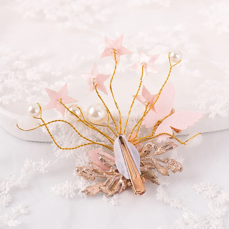 Свадебные шпильки для волос Стразы с белым жемчугом 1 шт. свадебные бабочкой и