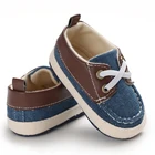 Кроссовки для новорожденных, мягкая нескользящая подошва, обувь для первых шагов, для мальчиков ботиночки для малышей