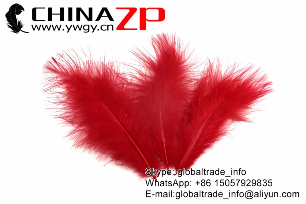 Оптовая цена от производителя CHINAZP 200 шт./лот отборные окрашенные красные перья