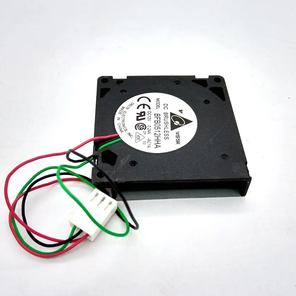 Оригинальный Дельта BFB0512HHA DC12V 0.24A 3 линии компьютера охлаждающий