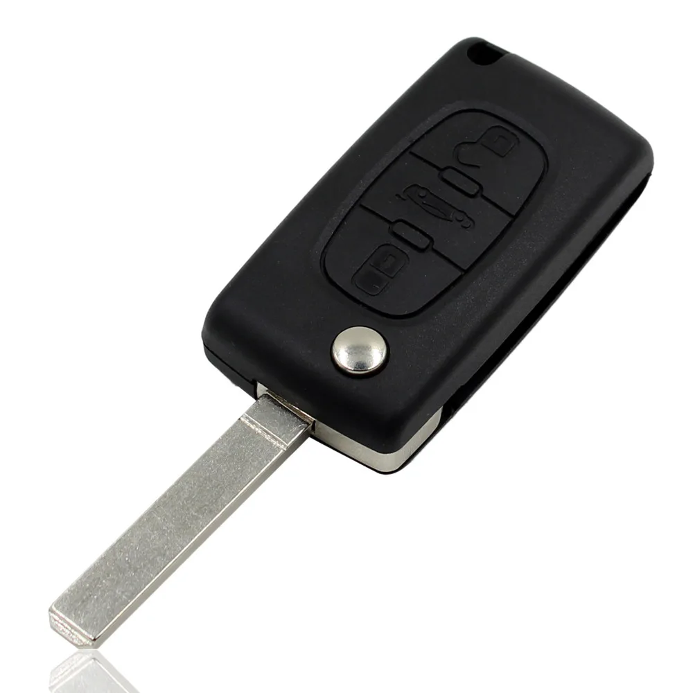 KEYYOU 3 кнопки дистанционного флип складной чехол для ключей Fob Citroen 307 C2 C3 C4 C5 6 CE0523