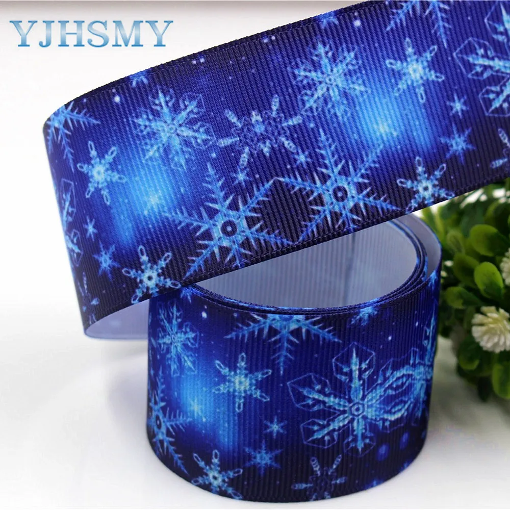 Лента Снежинка YJHSMY 179291 10 ярдов 38 мм|10 yard|snowflake ribbondiy handmade |